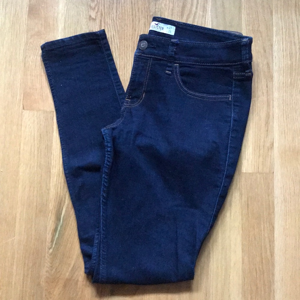 Hollister Dark Blue Skinny Jeans - Size 5S